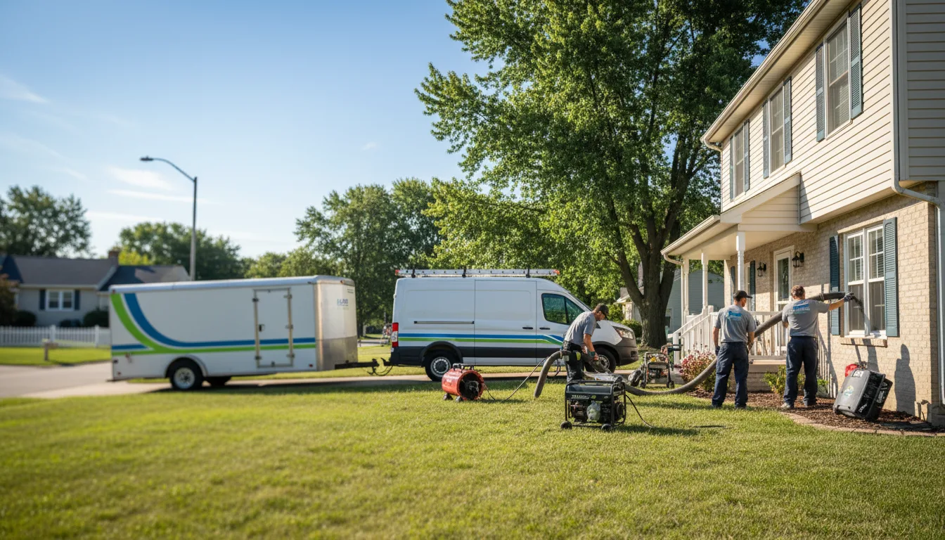 Flooded Basement Restoration And Cleanup With Repair in Buckland, OH near me